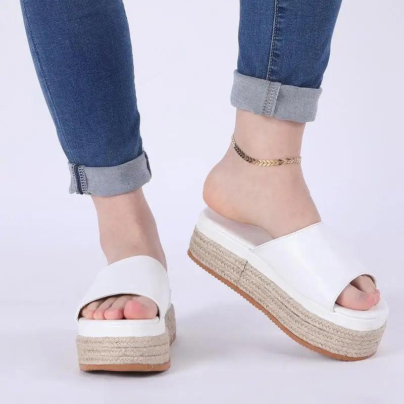 Elegant Black & White High Heel Sandals – Minimalist Summer Style
