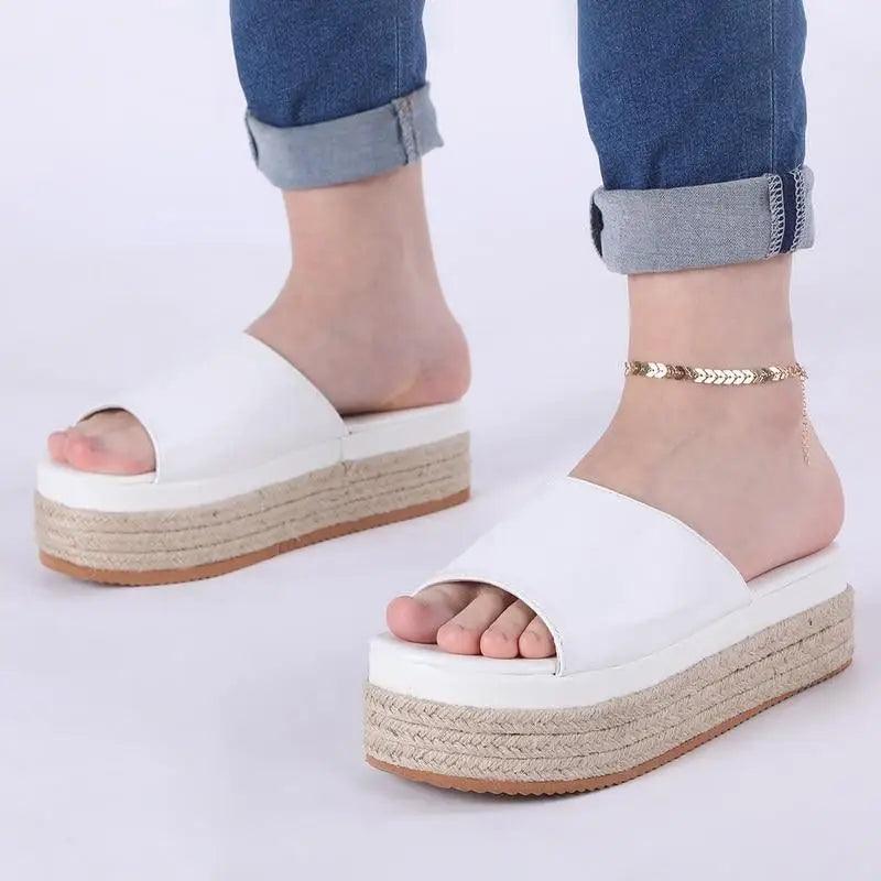 Elegant Black & White High Heel Sandals – Minimalist Summer Style