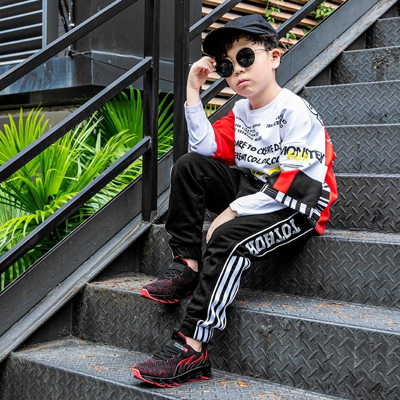 Breathable Kids Athletic Running Sneakers for Outdoor Sports