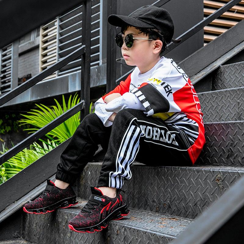 Breathable Kids Athletic Running Sneakers for Outdoor Sports