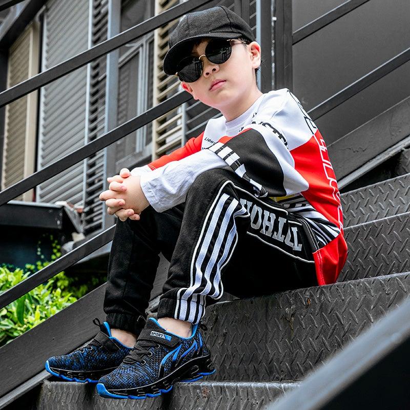 Breathable Kids Athletic Running Sneakers for Outdoor Sports