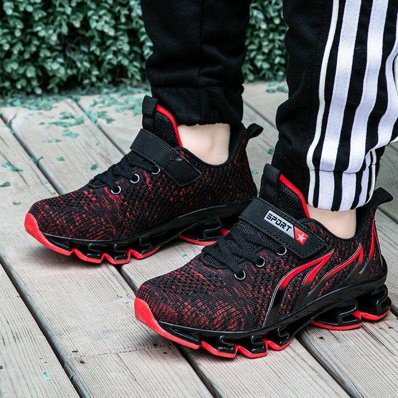 Breathable Kids Athletic Running Sneakers for Outdoor Sports