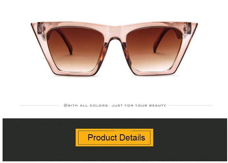 Luxury Square Retro Sunglasses Minimalist Designer Eyewear