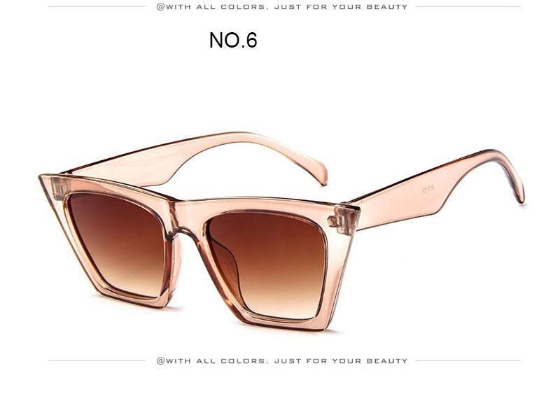Luxury Square Retro Sunglasses Minimalist Designer Eyewear