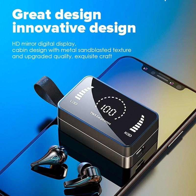 Wireless Bluetooth Earbuds with 3500mAh Mirror Charging Case