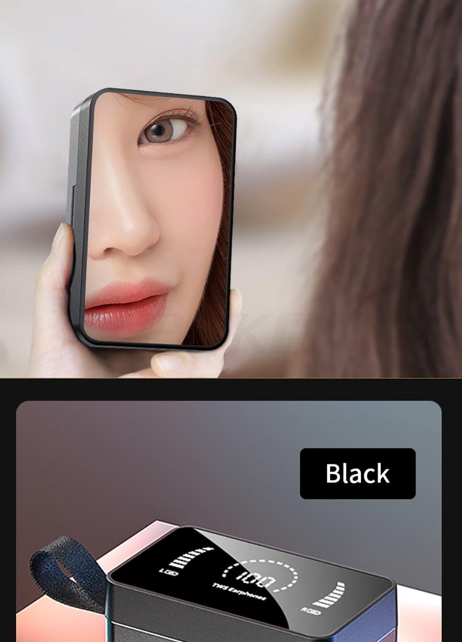 Wireless Bluetooth Earbuds with 3500mAh Mirror Charging Case