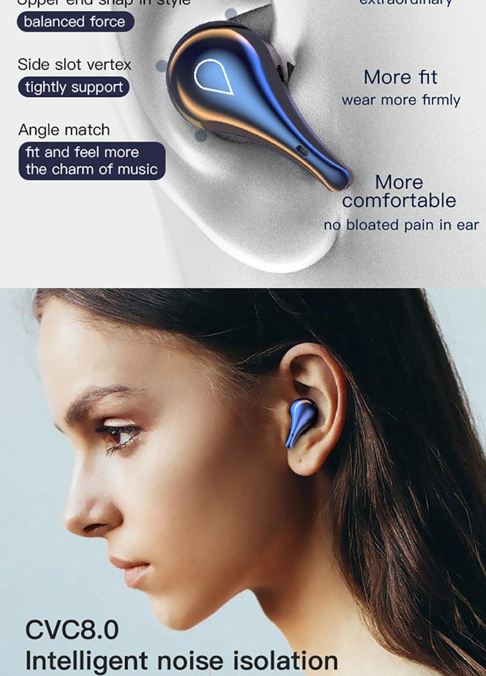 Wireless Bluetooth Earbuds with 3500mAh Mirror Charging Case