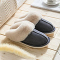 Luxury Faux Suede Memory Foam Plush Slippers with Full Fur Lining