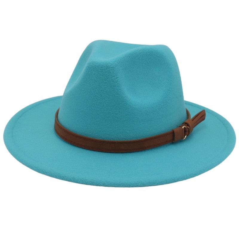 Versatile Wide Brim Fedora Hat for UV Protection and Travel