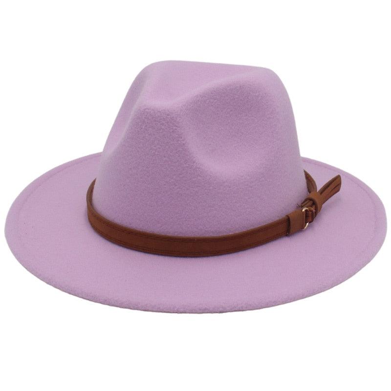 Versatile Wide Brim Fedora Hat for UV Protection and Travel