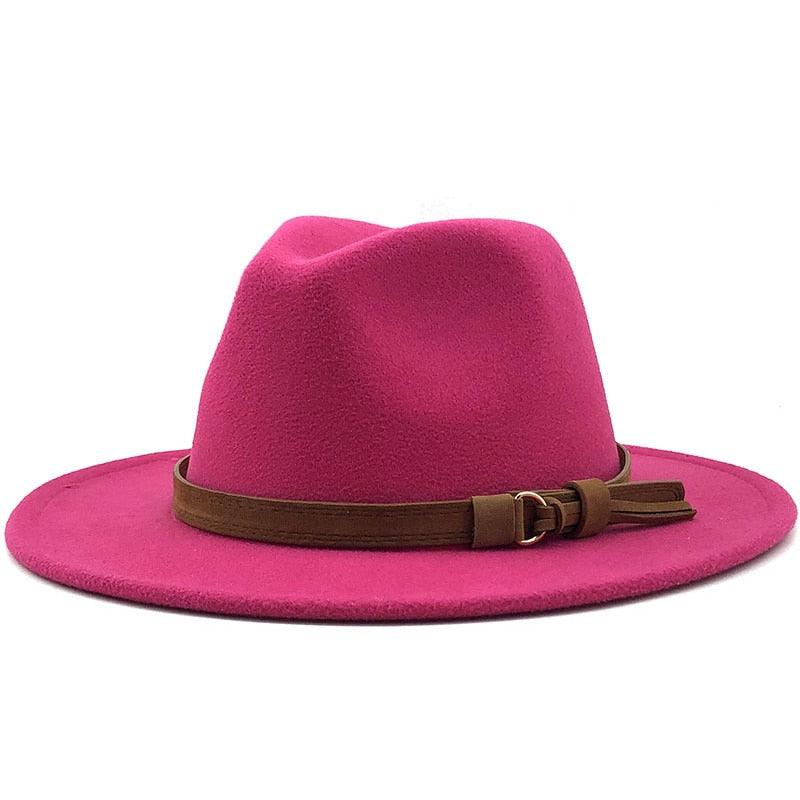 Versatile Wide Brim Fedora Hat for UV Protection and Travel