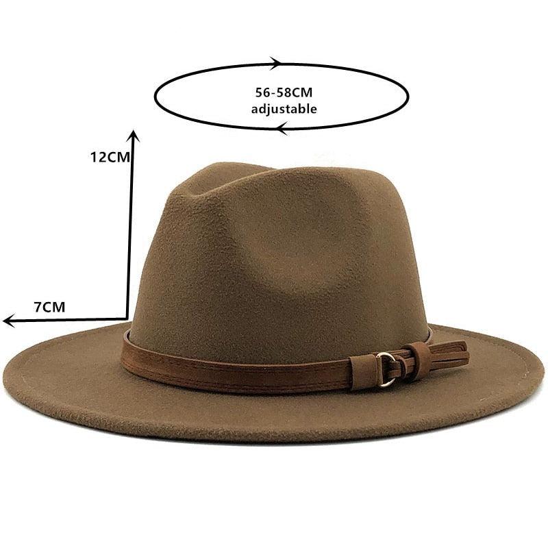 Versatile Wide Brim Fedora Hat for UV Protection and Travel