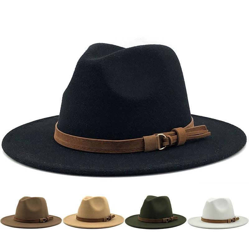 Wide brim fedora hat suitable for outdoor activities and sun protection
