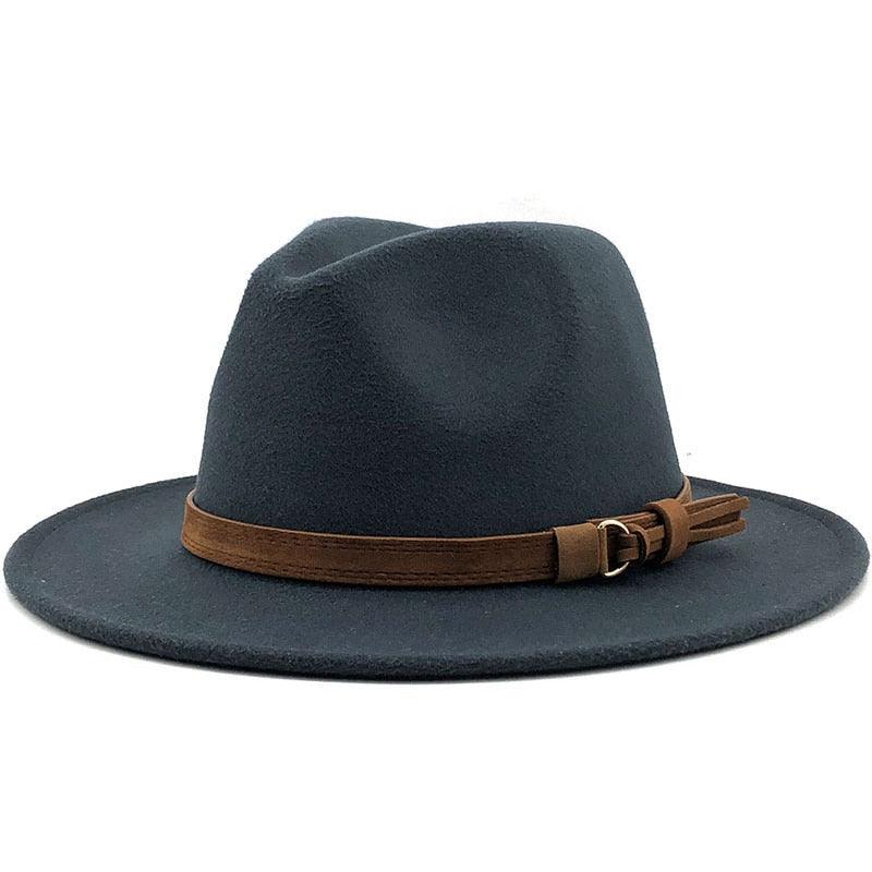 Versatile Wide Brim Fedora Hat for UV Protection and Travel