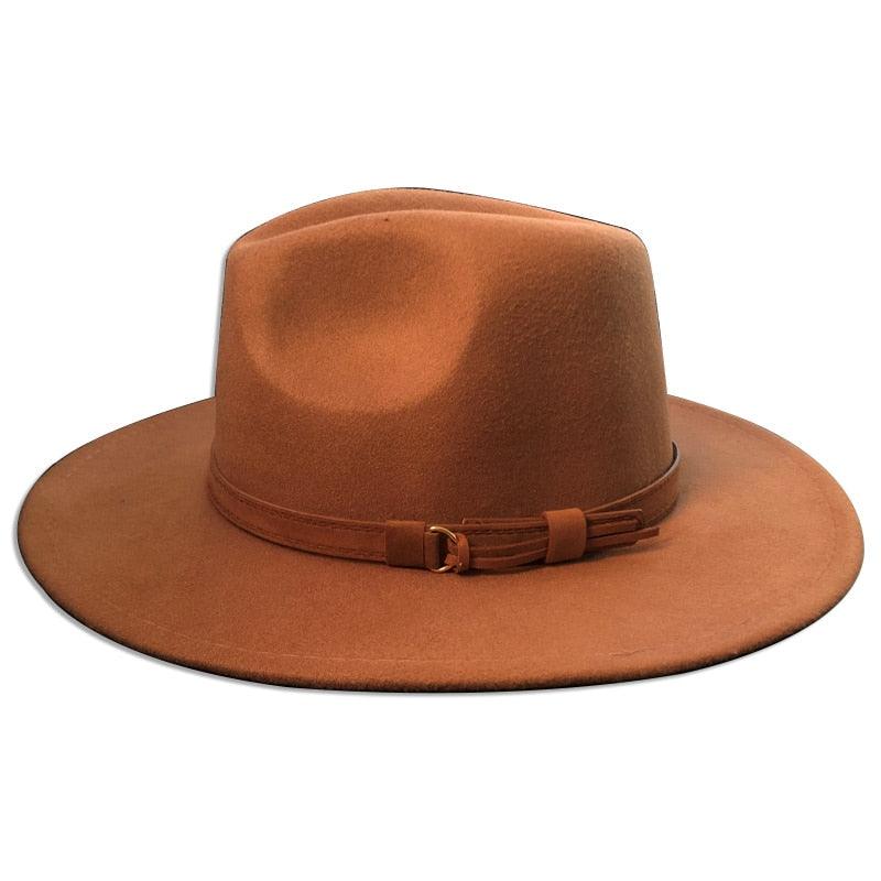 Versatile Wide Brim Fedora Hat for UV Protection and Travel