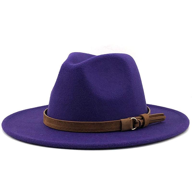 Versatile Wide Brim Fedora Hat for UV Protection and Travel