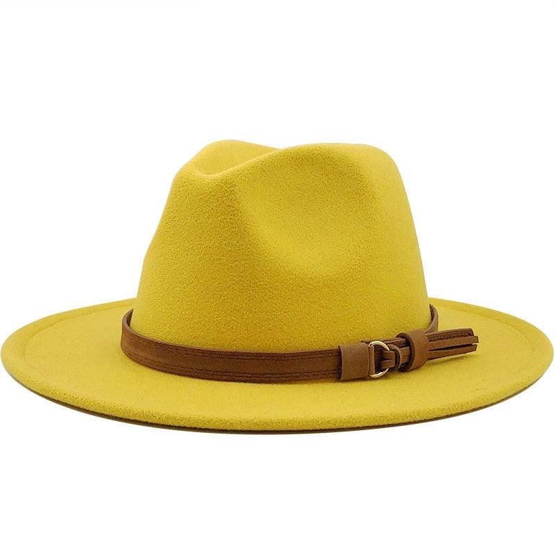 Versatile Wide Brim Fedora Hat for UV Protection and Travel