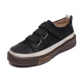 Genuine Leather Platform Sneakers for Women Comfortable Casual Flats