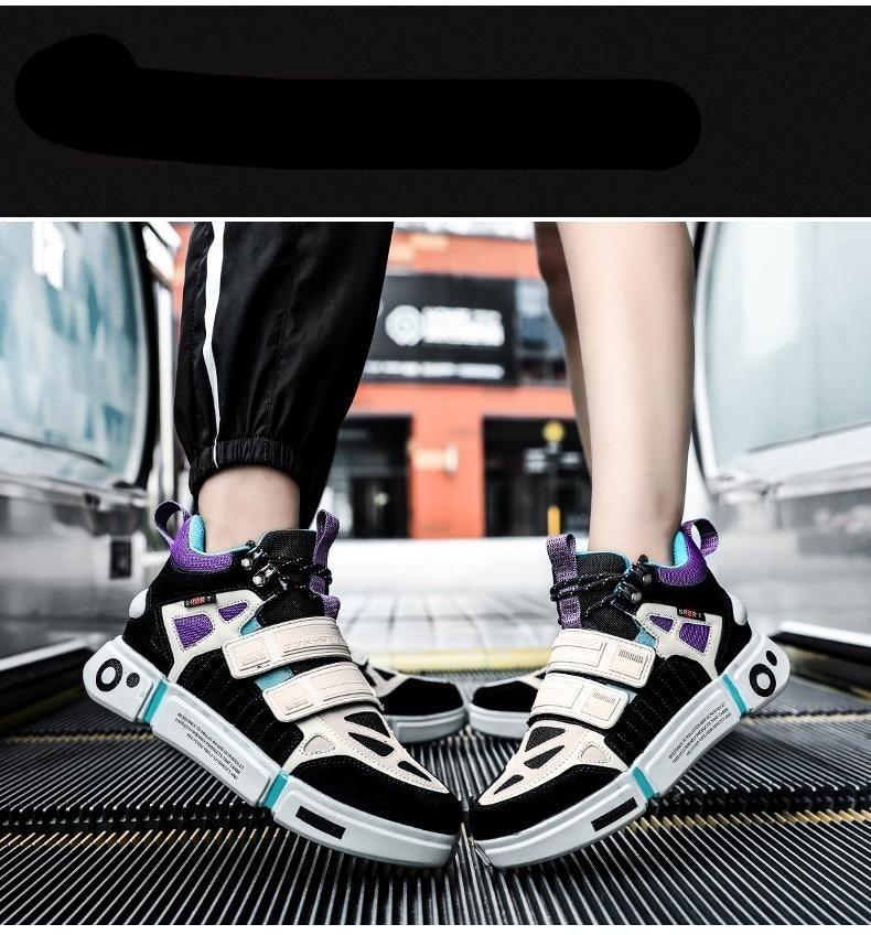 Men's Abstract Knit Luxury Trainers Casual Slip-On Sport Shoes