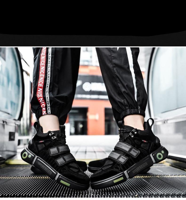 Men's Abstract Knit Luxury Trainers Casual Slip-On Sport Shoes