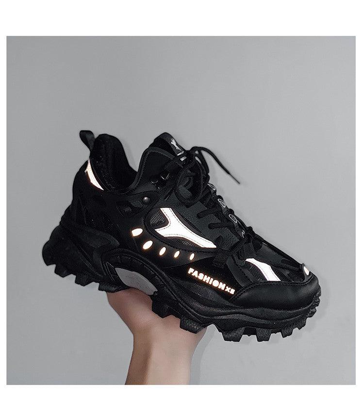 Luxury Men’s High Fashion White Sneakers with Shock Absorption
