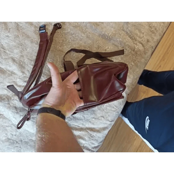 Minimalist Leather Backpack for Women - Modern School & Travel Bag