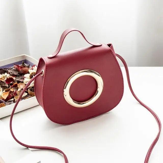 Stylish Girls Faux Leather Crossbody Bag - Durable Designer Handbag