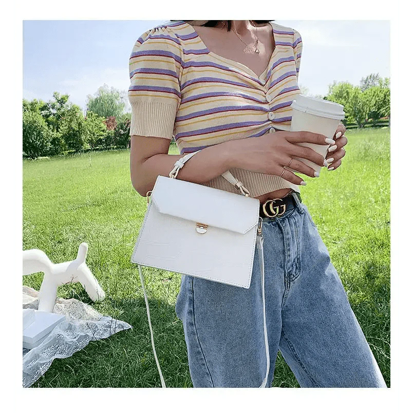 Snow White Crossbody Bag for Girls - Small PU Leather Handbag