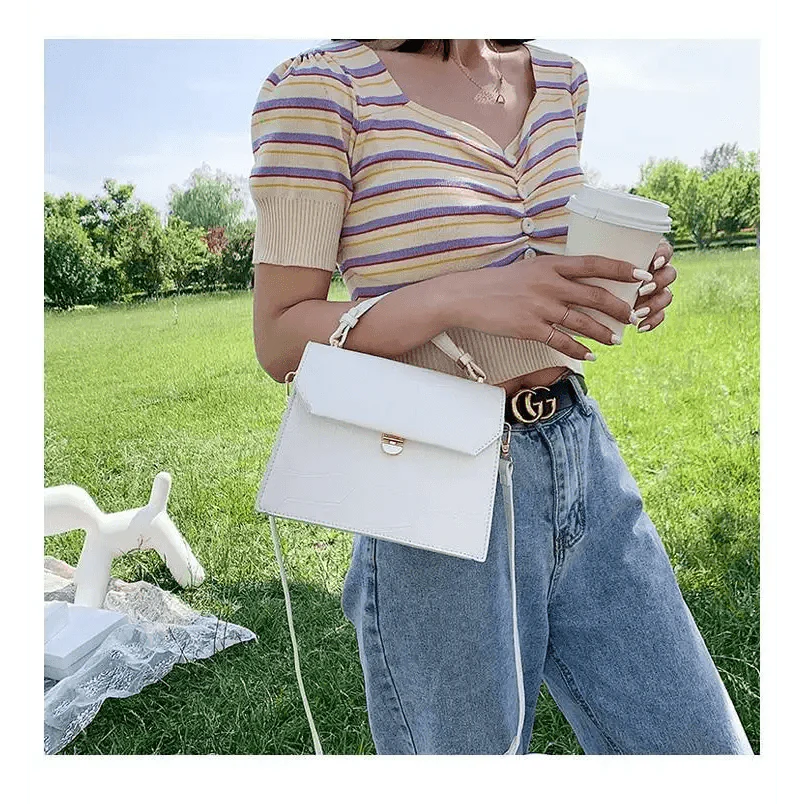 Snow White Crossbody Bag for Girls - Small PU Leather Handbag