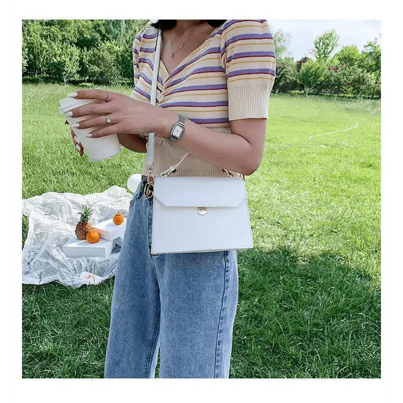 Snow White Crossbody Bag for Girls - Small PU Leather Handbag