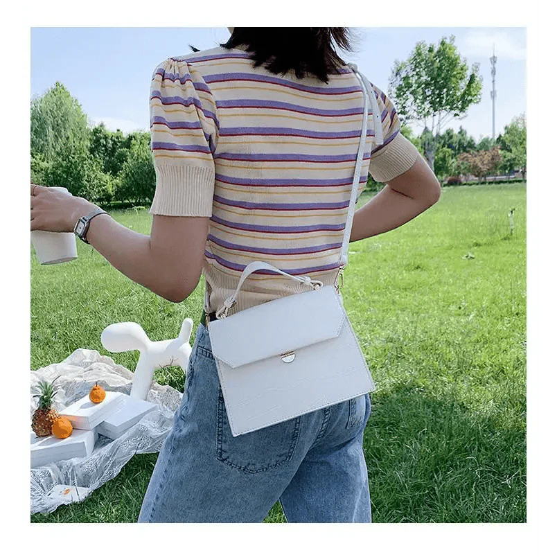 Snow White Crossbody Bag for Girls - Small PU Leather Handbag