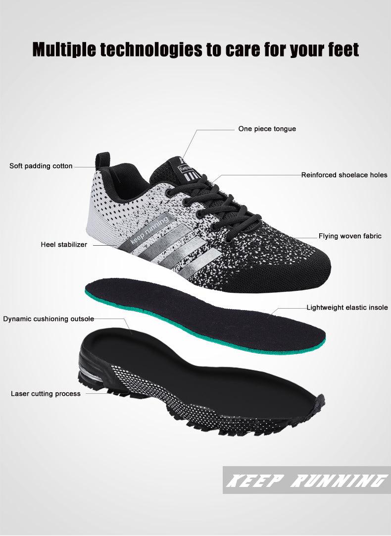 Unisex Breathable Mesh Streetwear Sneakers for Daily Walking