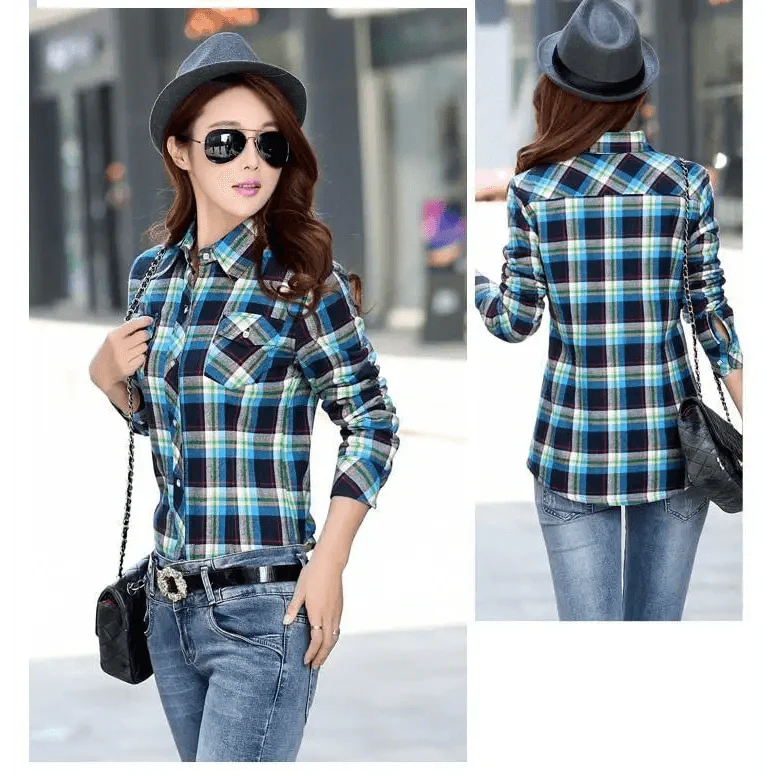 Women's Velvet Lined Plaid Shirt Jacket Shacket Coat Outerwear
