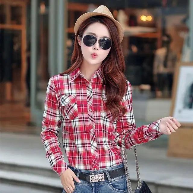 Women's Velvet Lined Plaid Shirt Jacket Shacket Coat Outerwear