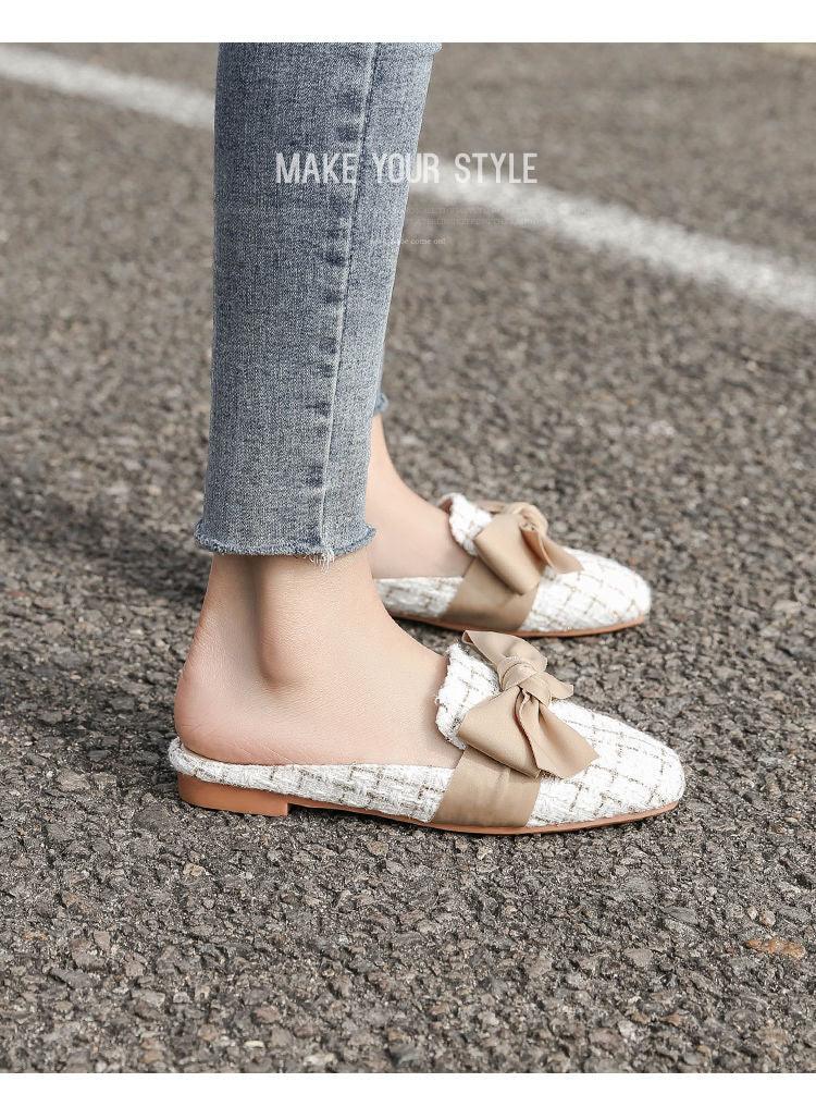 Women's Round-Toe Flat Slippers - Romantic Slip-On Casual Flats