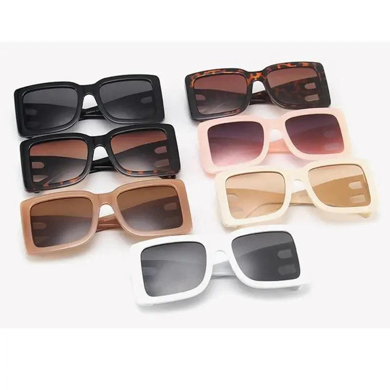 Oversized Square Sunglasses for Women, Modern Streetwear UV400