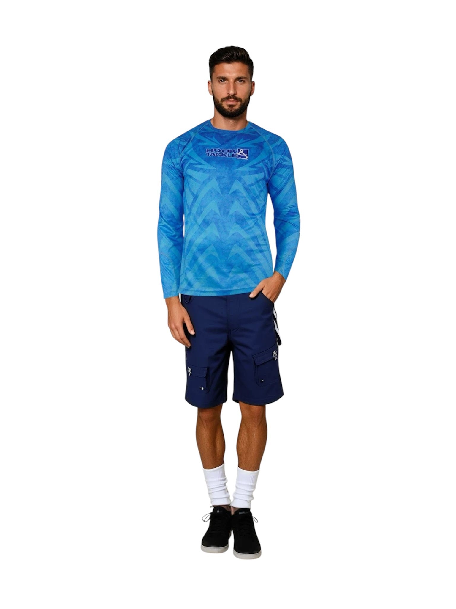 Men's Armor Long Sleeve UV Protection Performance Fishing Shirt - Image 2