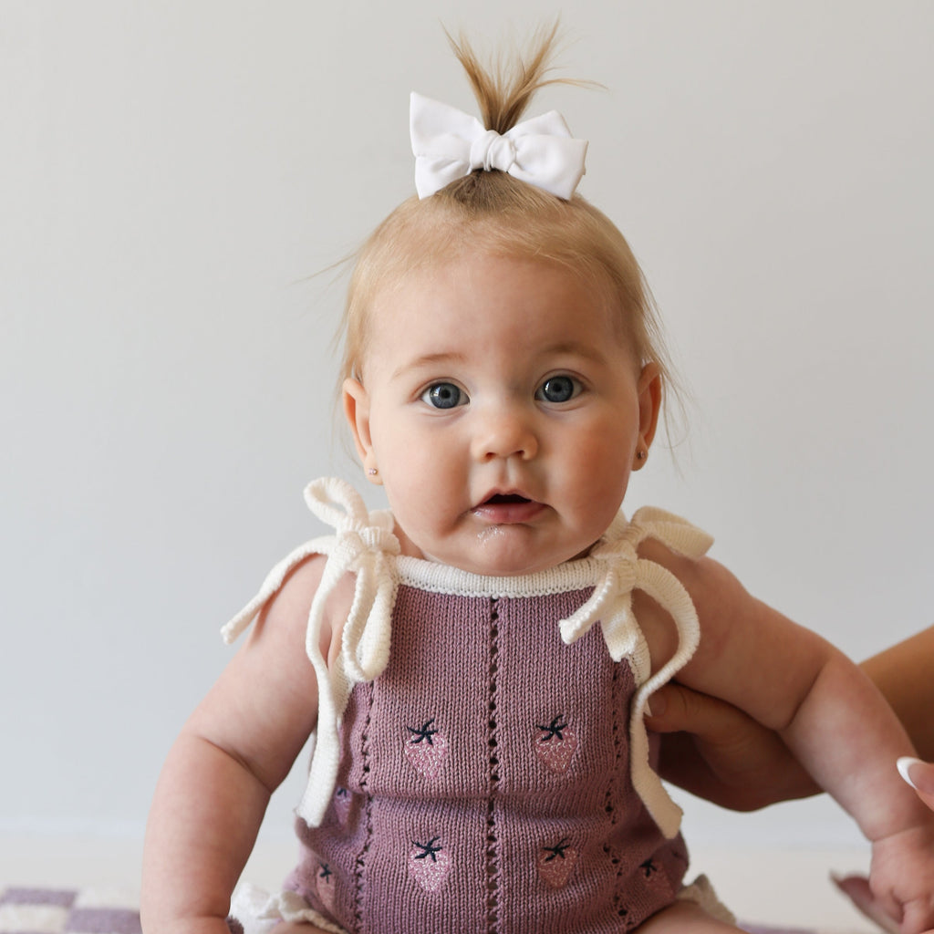 Knit Ruffle Romper | Matilda