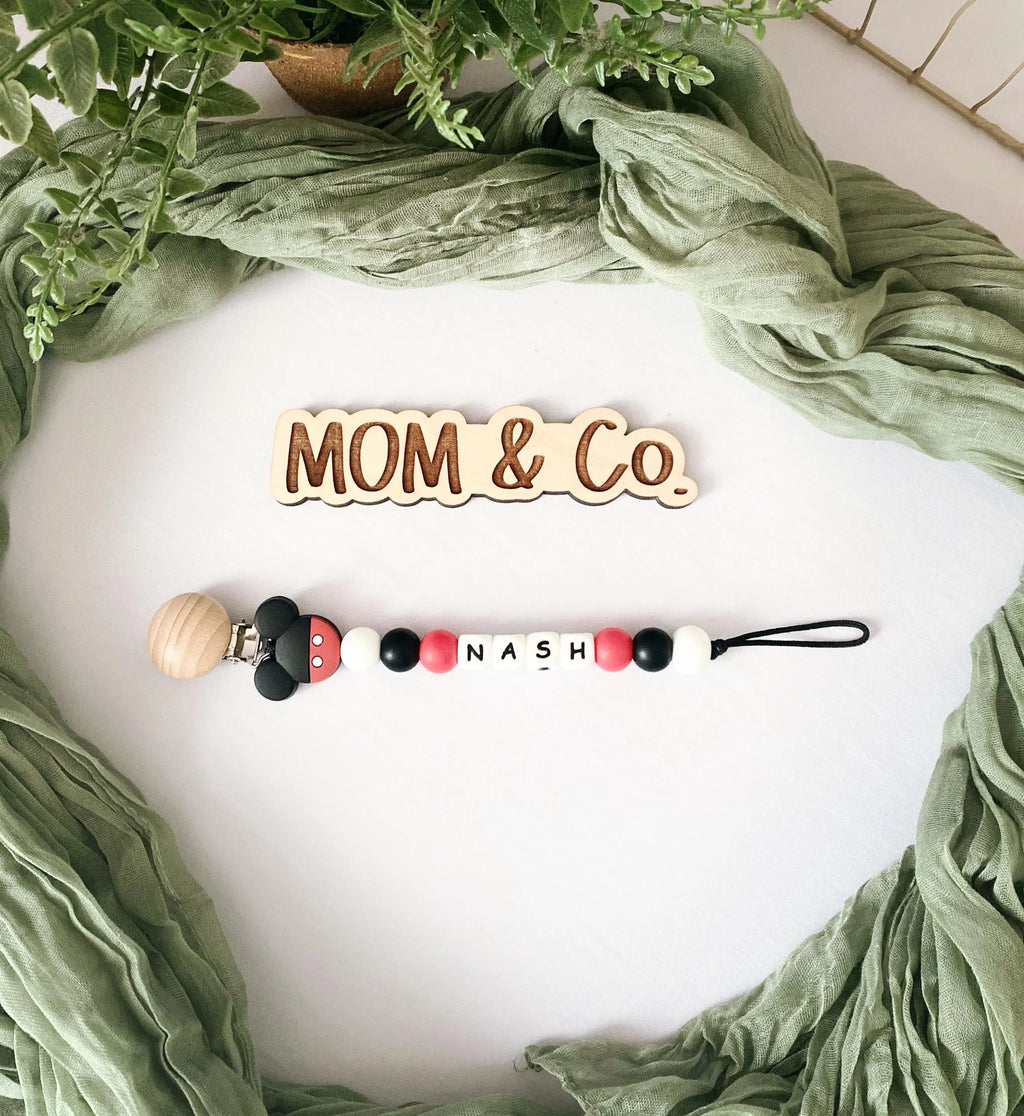 Mouse Pacifier Clip