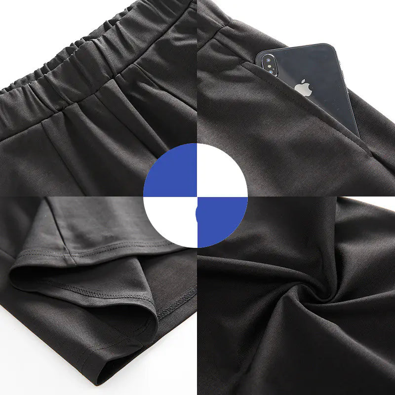 Women's High Waisted Wide Leg Pants in Black - Image 8