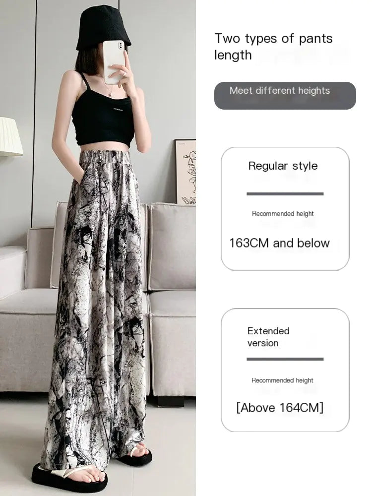 Women's Floral Bohemian Wide Leg Beach Pants High Waist - Image 5