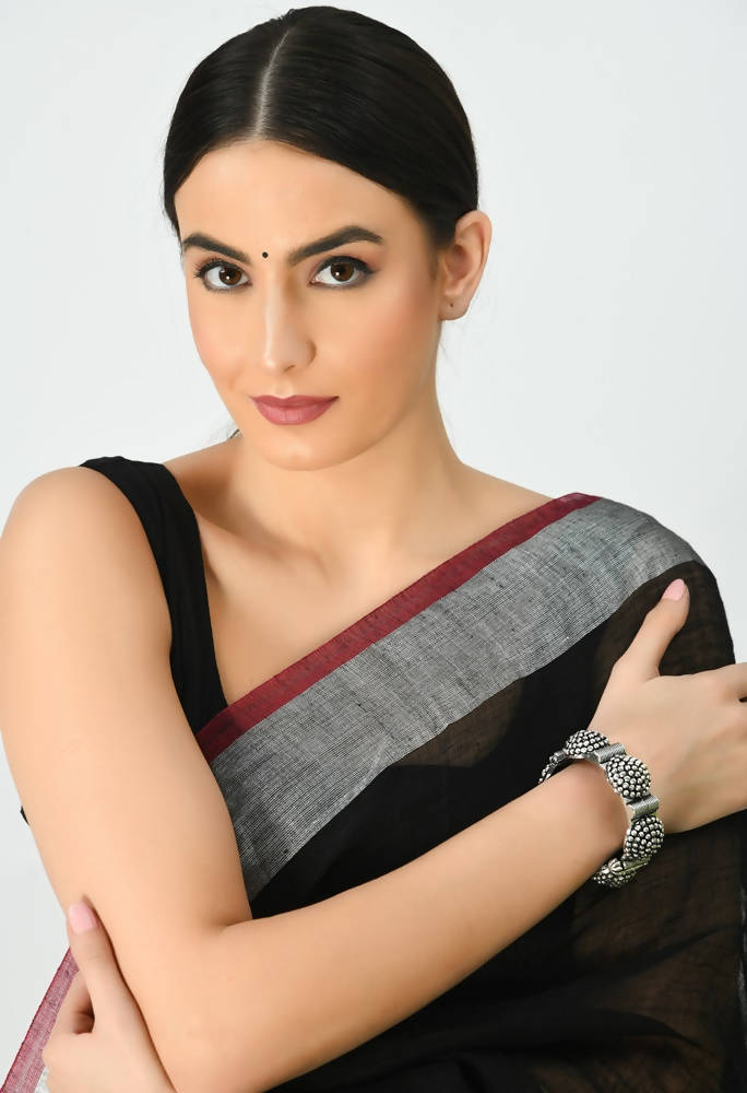 German Silver Oxidised Bangle Set for Traditional Ethnic Wear