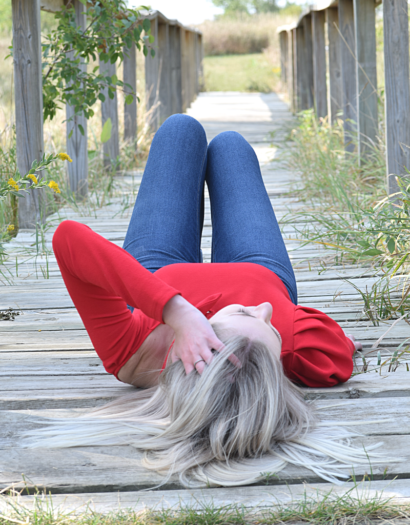 Charming Cold Shoulder Halter Blouse in Vibrant Red Party Top