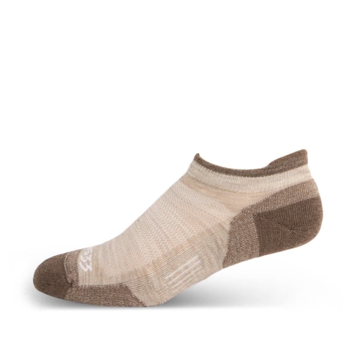 Microweight Cushion No Show Tab Wool Socks for Performance - back view