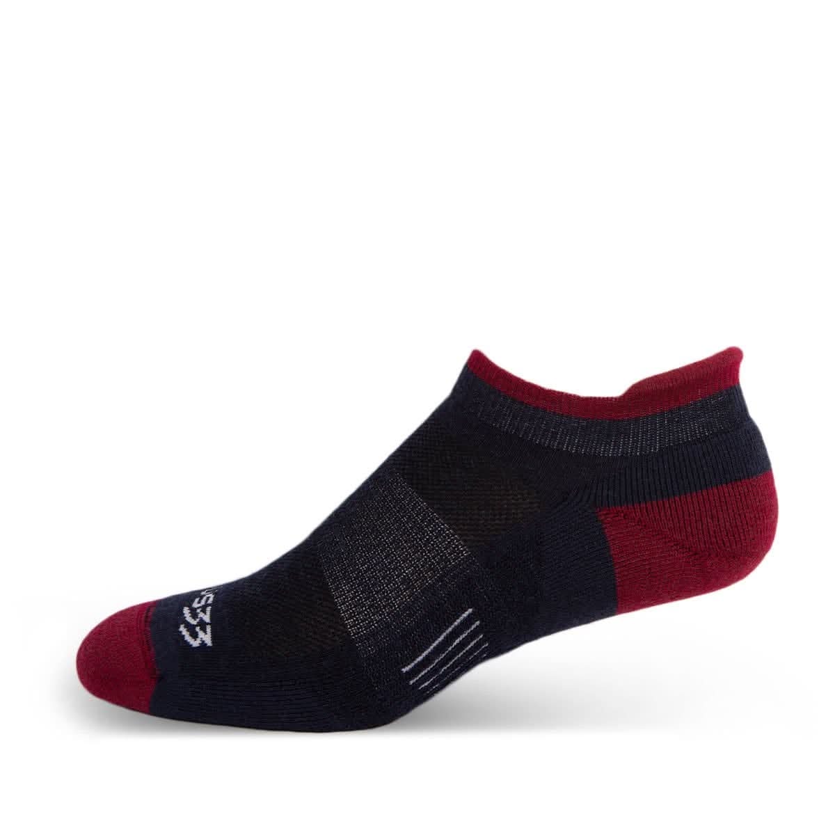 Microweight Cushion No Show Tab Wool Socks for Performance - front view