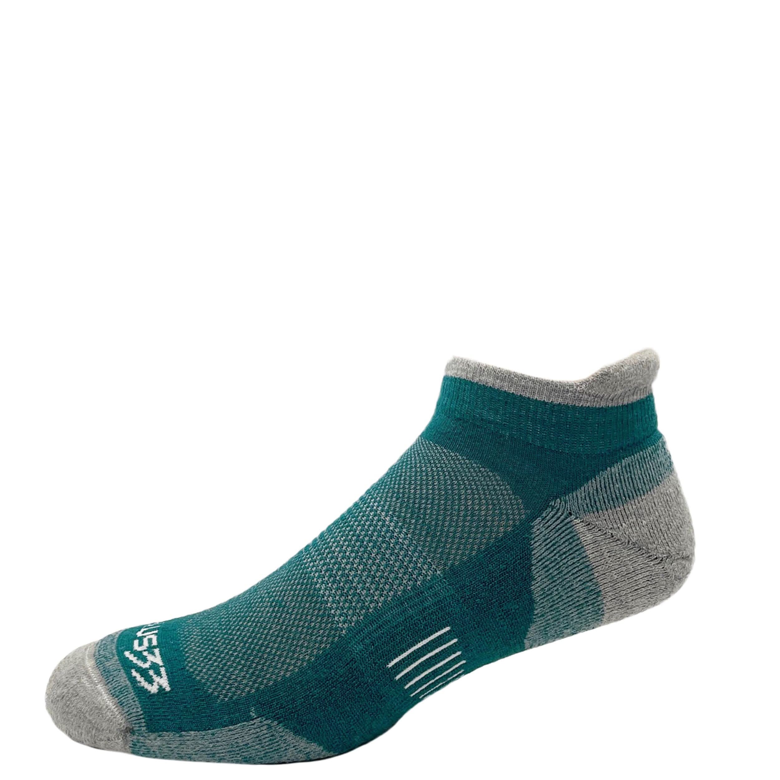 Microweight Cushion No Show Tab Wool Socks for Performance - close-up detail