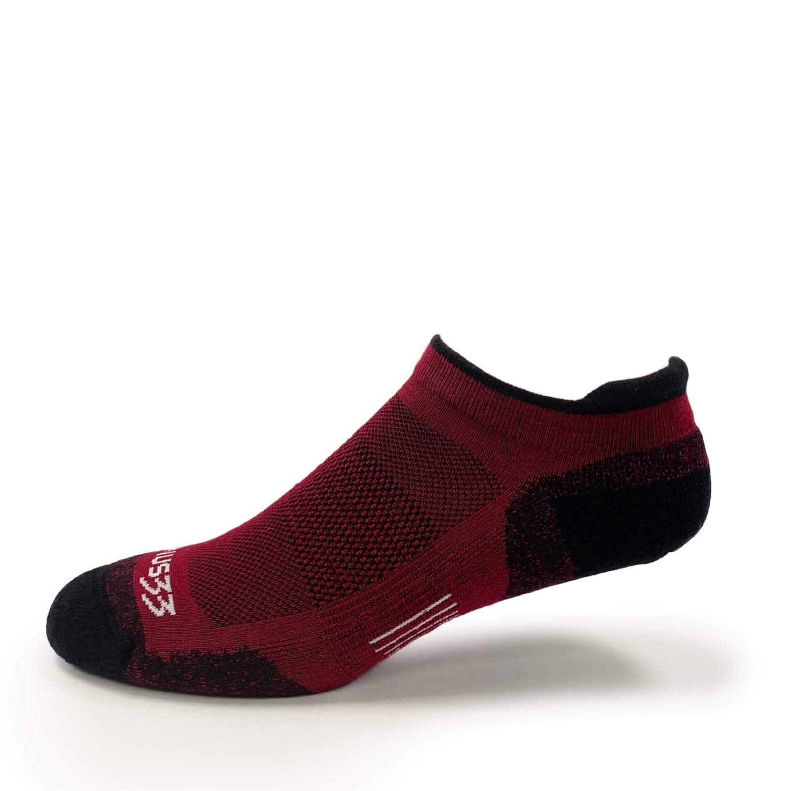 Microweight Cushion No Show Tab Wool Socks for Performance - lifestyle shot