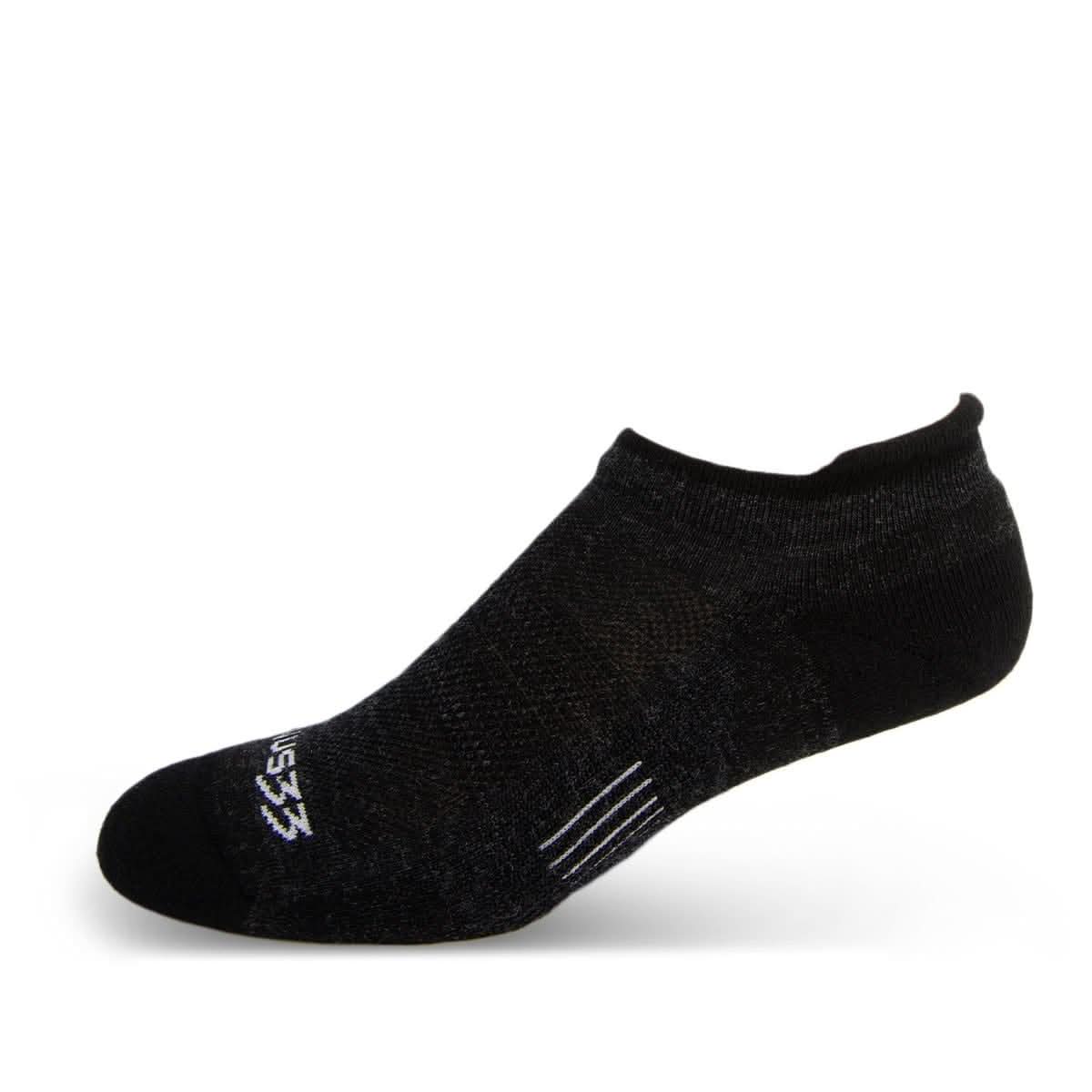 Microweight Cushion No Show Tab Wool Socks for Performance