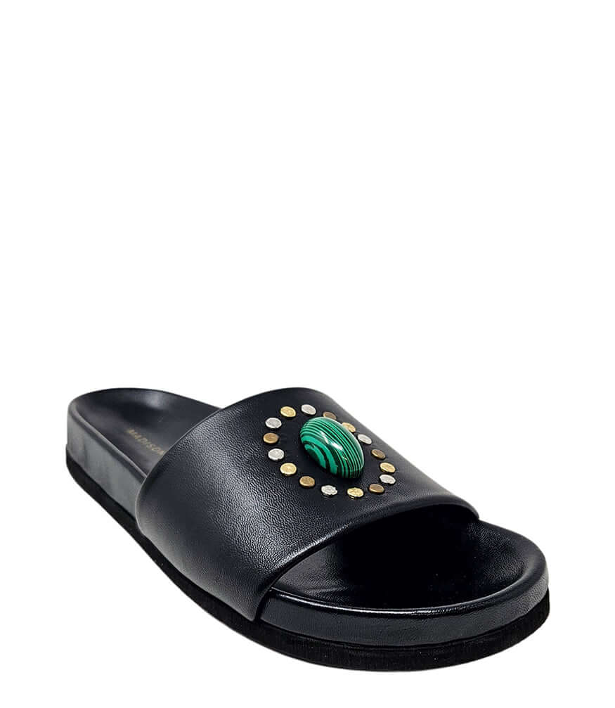 Athena Black Open Toe Sandal