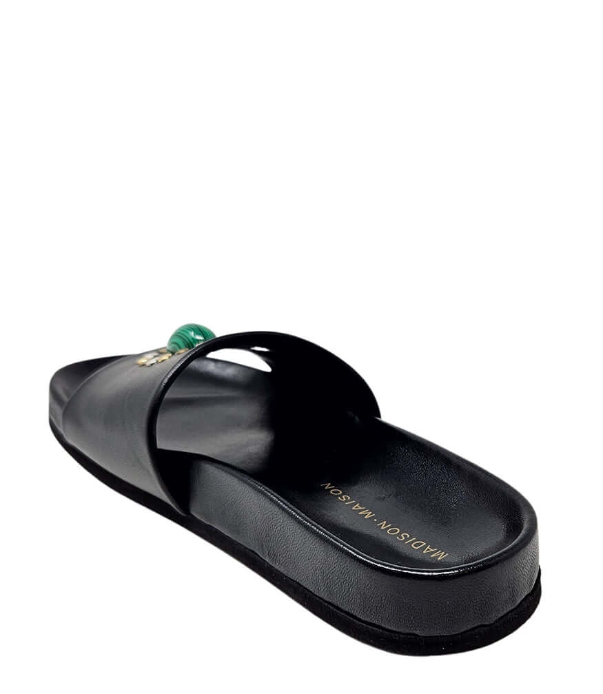 Athena Black Open Toe Sandal